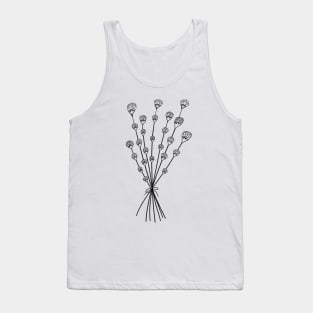 Lavender Bunch Outline Tank Top